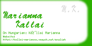 marianna kallai business card